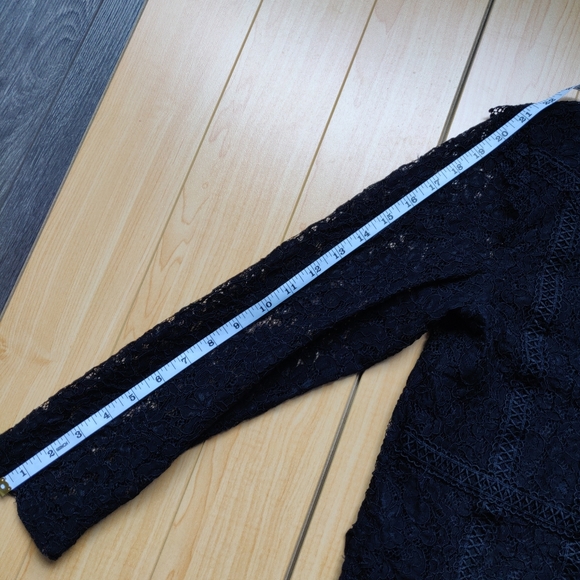 Zara Basic Lace Long sleeve Top in Black - Picture 7 of 8